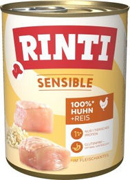 Produktbild von Rinti Sensible Hund Nassfutter Adult Huhn in Sauce Hypoallergen 6x800 g - 6 x 800 g