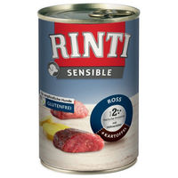 Produktbild von Rinti Sensible Hund Nassfutter Ente und Huhn mit Stückchen in Sauce 12 x 400g glutenfrei - 12 x 400 g