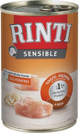 Rinti Sensible Hund Nassfutter Huhn mit Reis Adult 12x400g - 12 x 400 g – Bild 1 von 7