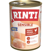 Produktbild von Rinti Sensible Hund Nassfutter Huhn und Karotte 12 x 400 g Getreidefrei - 12 x 400 g