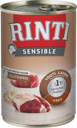 Rinti Sensible Hund Nassfutter Lamm mit Reis 6 x 400 g - 12 x 400 g – Bild 1 von 6