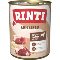 Produktbild von Rinti Sensible Hund Nassfutter Lamm und Reis Adult 6 x 800 g - 6 x 800 g