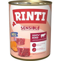 Produktbild von Rinti Sensible Hund Nassfutter Wild Rind Getreidefrei und Glutenfrei 6x800 g