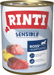 Rinti Sensible Hundefutter Adult Ross Hühnerleber Kartoffel Getreidefrei Glutenfrei 6x 800g - 6 x 800 g – Bild 1 von 5