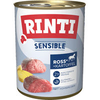 Produktbild von Rinti Sensible Hundefutter Adult Ross Hühnerleber Kartoffel Getreidefrei Glutenfrei 6x 800g - 6 x 800 g