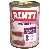 Produktbild von Rinti Sensible Hundefutter Ente Huhn Kartoffel Adult Glutenfrei 24x400g