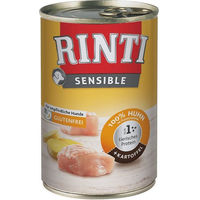 Produktbild von Rinti Sensible Hundefutter Huhn mit Kartoffel Stückchen in Sauce 12 x 400 g - 12 x 400 g