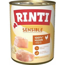 Rinti Sensible Hundefutter Huhn & Reis Stückchen in Sauce 6x800g - 6 x 800 g – Bild 1 von 4