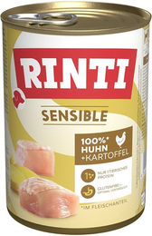 Produktbild von Rinti Sensible Hundefutter Huhn und Kartoffel glutenfrei 12x400g