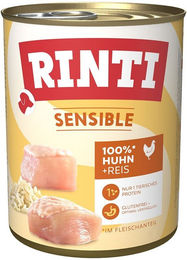 Rinti Sensible Hundefutter Huhn und Reis Hypoallergen Monoprotein 6x800g – Bild 1 von 2
