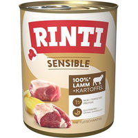 Produktbild von Rinti Sensible Hundefutter Lamm mit Kartoffel Stückchen in Sauce Hypoallergen 12x800g - 12 x 800 g