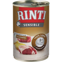 Produktbild von Rinti Sensible Hundefutter Lamm und Kartoffel Stückchen in Sauce Adult 12 x 400g Getreidefrei - 12 x 400 g