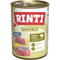 Produktbild von Rinti Sensible Hundefutter Pute mit Kartoffel für adulte Hunde 12 x 400 g - 12 x 400 g