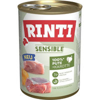 Produktbild von Rinti Sensible Hundefutter Pute mit Stückchen in Sauce 12 x 400 g - 12 x 400 g