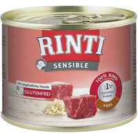 Produktbild von Rinti Sensible Hundefutter Rind mit Reis Hypoallergen Adult 12 x 185 g - 12 x 185 g
