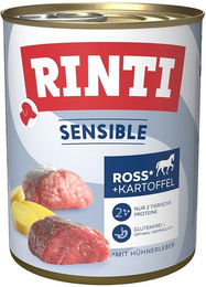 Rinti Sensible Hundefutter Ross Hühnerleber und Kartoffel Hypoallergen 6x800g – Bild 1 von 2