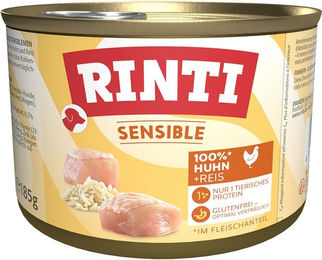 Produktbild von Rinti Sensible Hundeweiche Huhn mit Reis getreidefrei 12x185g