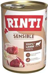 Produktbild von Rinti Sensible Hundeweiche Lamm und Reis 12x400g