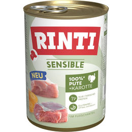 Produktbild von Rinti Sensible Hundeweiche Pute mit Karotte Hypoallergen 12x400g