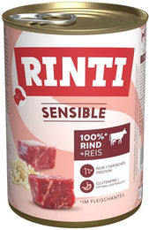 Produktbild von Rinti Sensible Hundeweiche Rind und Reis ohne Farb- und Aromastoffe 24x400g