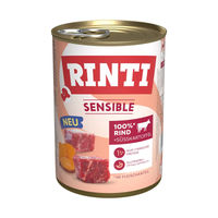 Produktbild von Rinti Sensible Hundeweiche Rind und Süßkartoffel Hypoallergen Monoprotein 6x400g