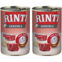 Produktbild von Rinti Sensible Nassfutter Rind für erwachsene Hunde hypoallergen 2x400g Dose