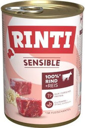 Produktbild von Rinti Sensitive Hund Nassfutter Adult Rind Monoprotein Hypoallergen 12x400 g - 12 x 400 g