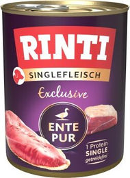 Produktbild von Rinti Singlefleisch Exclusive Ente pur Hund Getreidefrei Hypoallergen Monoprotein 6x800 g