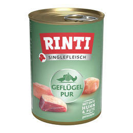 Produktbild von Rinti Singlefleisch Exclusive Geflügel pur Hund Getreidefrei Monoprotein 24x400g