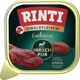 Rinti Singlefleisch Exclusive Hirsch Monoprotein Hund Adult 10 x 150 g - 10 x 150 g – Bild 1 von 3
