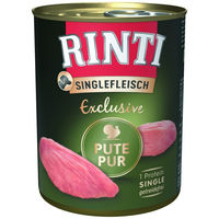 Produktbild von Rinti Singlefleisch Exclusive Hundefutter Adult Pute getreidefrei monoprotein 6 x 800 g - 6 x 800 g