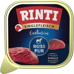 Produktbild von Rinti Singlefleisch Exclusive Nassfutter Hund Adult Pferd Hypoallergen Getreidefrei 10x150 g