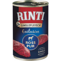 Produktbild von Rinti Singlefleisch Exclusive Pferd Monoprotein getreidefrei Hund 400g - 12 x 400 g