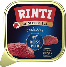 Rinti Singlefleisch Exclusive Pferd Monoprotein Nassnahrung für Hunde 10 x 150 g - 10 x 150 g – Bild 1 von 3