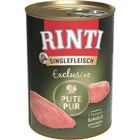 Produktbild von Rinti Singlefleisch Exclusive Pute Monoprotein Getreidefrei Hund Adult 12 x 400g Dose - 12 x 400 g