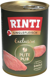 Produktbild von Rinti Singlefleisch Exclusive Pute pur Monoprotein Hund 12x400g