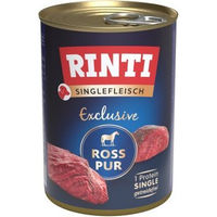 Produktbild von Rinti Singlefleisch Exclusive Ross pur Hundefutter mit Monoprotein getreidefrei und hypoallergen 12x400 g