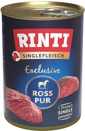Produktbild von Rinti Singlefleisch Exclusive Ross pur Hundefutter Pferd getreidefrei monoprotein 24x400g