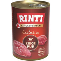Produktbild von Rinti Singlefleisch Exclusive Ziege Monoprotein getreidefrei 12 x 400 g - 12 x 400 g
