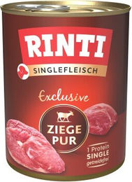 Produktbild von Rinti Singlefleisch Exclusive Ziege pur Hundeweiche Stückchen hypoallergen getreidefrei 24x800 g - 24 x 800 g
