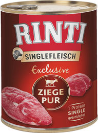 Rinti Singlefleisch Exclusive Ziege Pur Monoprotein getreidefrei Hundefutter Nassfutter 6x800g - 6 x 800 g – Bild 1 von 8
