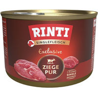 Produktbild von Rinti Singlefleisch Exclusive Ziege pur Monoprotein Hundefutter für alle Altersstufen 12x185g