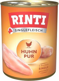 Produktbild von Rinti Singlefleisch Huhn pur Hundeweiche Stückchen getreidefrei hypoallergen Monoprotein 6x800 g - 6 x 800 g