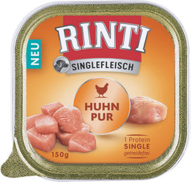 Rinti Singlefleisch Huhn Pur Monoprotein Getreidefrei Hund 10 x 150 g Schale - 10 x 150 g – Bild 1 von 7