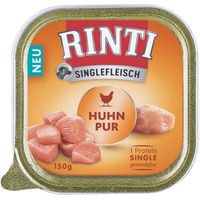 Produktbild von Rinti Singlefleisch Huhn Pur Monoprotein Getreidefrei Hund 10 x 150 g Schale - 10 x 150 g