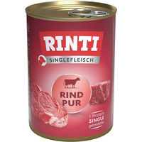 Produktbild von Rinti Singlefleisch Hund Nassfutter Rind Monoprotein 12x400g