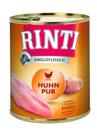 Rinti Singlefleisch Hundefutter Adult Huhn Monoprotein Getreidefrei 6 x 800 g Dose - 6 x 800 g – Bild 1 von 6