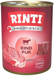Produktbild von Rinti Singlefleisch Hundefutter Rind pur getreidefrei monoprotein 12x800g