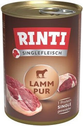 Produktbild von Rinti Singlefleisch Lamm pur Hundeweiche Stückchen getreidefrei und hypoallergen 12x400 g - 12 x 400 g