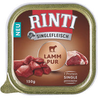 Produktbild von Rinti Singlefleisch Lamm Pur Monoprotein Getreidefrei Hund Adult 10 x 150 g Schale - 10 x 150 g